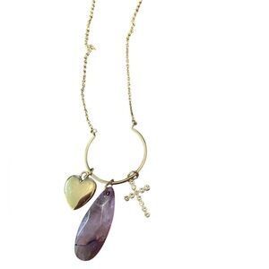 Gold and Purple Jewelry Set